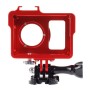Housing Shell Metal Protective Cage with Basic Mount + Screw + UV Lens Filter for Xiaoyi Sport Camera(Red)