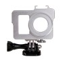 Housející skořápková kovová ochranná klece se základním montářem + šroubem + UV objektiv pro Xiaoyi Sport Camera (Silver)