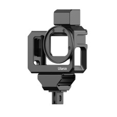 Ulanzi G9-5 Metal Vlog-Hülle Gehäuse Kamera Käfig mit zwei kalten Schuhen für GoPro Hero10 Black / Hero9 Black (Schwarz)