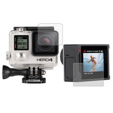 Ultra Clear LCD Screen Protector + Housing Glass Lens Protector Film for GoPro HERO4 Silver Camera