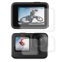 2 szt. Enkay Hat-Prince 3 na 1 front + z tyłu 0,2 mm hartowany szklany ekran Film kamera dla GoPro Hero 10 Black