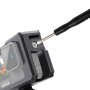 Pro GoPro Hero10 Black / Hero9 Black Metal Border Frame Mount Ochranný pouzdro s sponou Basic Mount & Screw (černá)