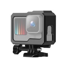 GoPro Hero10 Black / Hero9 Musta ABS -muovinen reunuskehys Asennussuojakotelo Buckle -peruskiinnikkeellä ja ruuvi (musta)