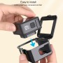 GoPro Hero10 Black / Hero9 Musta ABS -muovinen reunuskehys Asennussuojakotelo Buckle -peruskiinnikkeellä ja ruuvi (musta)
