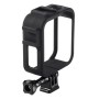 PULUZ ABS Plastic Shockproof Side Frame Mount Protective Case with Base & Long Screw for GoPro Max(Black)