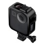 PuLuz ABS Plastiska stötbeständiga sidoramens skyddsskydd med bas och lång skruv för GoPro Max (svart)