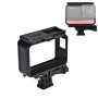 Plastový kufřík Puluz ABS Plastový rám Ochranný pouzdro se základní sponou a dlouhým šroubem pro Insta 360 One R 4K / Dual-Lens Panoramic Camera / 1,0 palce (černá)