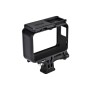 Puluz ABS Пластмасова рамка Защитен калъф с основна катарама и дълъг винт за Insta 360 One R 4K / Dual-Lens Panoramic Camera / 1.0 инча (черен)