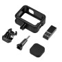 PuLuz Frame Expansion Pa Cage med sidogränssnittsskydd för GoPro Hero11 Black / Hero10 Black / 9 Black (svart)