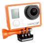 TMC Висококачествен триномлив каша за калъф за монтиране на GoPro Hero4 /3+ /3, HR191 (Orange)