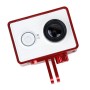 TMC Lätt CNC Aluminium Frame Mount Housing för Xiaomi Yi Sport Camera (RED)