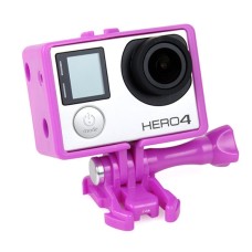 TMC BACPAC Cadre Mount Boîtier Case pour GoPro Hero4 / 3 + / 3 (violet)