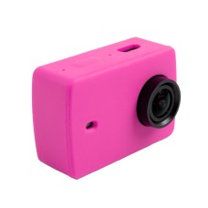 Für Xiaomi Xiaoyi Yi II Sport Action Kamera Silikongehäuse Schutzhülle Deckhülle (Magenta)
