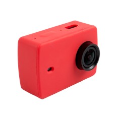 Dla Xiaomi Xiaoyi Yi II Sport Camera Silikonowa obudowa obudowa ochronna obudowa ochronna osłona (czerwona)