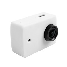 Для Xiaomi xiaoyi yi II спортивної екшн -камери силіконового корпусу захисного корпусу кришки корпусу (біла)