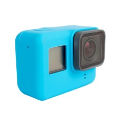 För GoPro Hero5 Silicone Housing Protective Case Cover Shell (Blue)