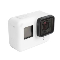 GoPro Hero5: n silikonikotelon suojakotelon kannen kuori (valkoinen)