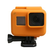 Originál pro GoPro HERO5 Silikonový hraniční rám Mount House Houses Ochranné pouzdro kryt shell (oranžová)