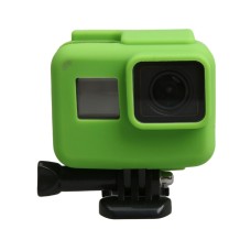 Original pour GoPro Hero5 Silicone Border Frame Mount Habilage Haband de protection Coque de couverture (vert)