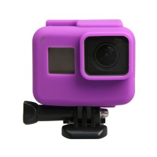 GoPro Hero5シリコーンボーダーフレームマウントハウジング保護ケースカバーシェル（紫）のオリジナル