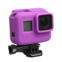 Original pour GoPro Hero5 Silicone Border Frame Mount Habilage Haband de protection Boîte de couverture (violet)