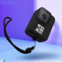 כיסוי מקרה מגן על סיליקון עם רצועת שורש כף היד עבור GoPro Hero8 שחור (שחור)