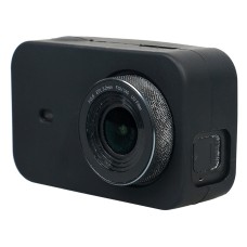 Pro Xiaomi Mijia Small Camera Silicone Protective pouzdro s krytem čočky (černá)