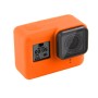 Étui de protection en silicone Puluz avec couverture de lentille pour GoPro Hero7 noir / 7 blanc / 7 argent / 6/5 (orange)