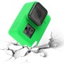 GoPro Hero7 Black /7 White /7 Silver /6/5（緑）のレンズカバーを備えたプルスシリコン保護ケース