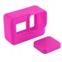 PULUZ Silicone Protective Case with Lens Cover for GoPro HERO7 Black /7 White / 7 Silver /6 /5(Magenta)