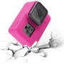 PULUZ Silicone Protective Case with Lens Cover for GoPro HERO7 Black /7 White / 7 Silver /6 /5(Magenta)