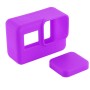 PULUZ Silicone Protective Case with Lens Cover for GoPro HERO7 Black /7 White / 7 Silver /6 /5(Purple)