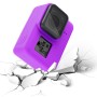 GoPro Hero7 Black /7 White /7 Silver /6/5（紫）のレンズカバーを備えたプルスシリコン保護ケース