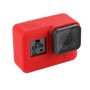 PULUZ Silicone Protective Case with Lens Cover for GoPro HERO7 Black /7 White / 7 Silver /6 /5(Red)
