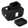 PULUZ Shock-proof Silicone Protective Case with Lens Cover for GoPro HERO(2018) /7 Black /6 /5 with Frame(Black)