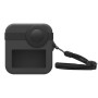 Puluz for GoPro Max Dual Lens Caps Case + Silicone Silicone Case (Black)
