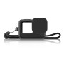 Puluz pro GoPro Hero11 Black / Hero10 Black / Hero9 Black Silicone Ochranný kryt pouzdra s krytem popruhu a čočky zápěstí (černá)