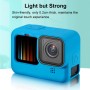 PULUZ for GoPro Hero11 Black / HERO10 Black / HERO9 Black Silicone Protective Case Cover with Wrist Strap & Lens Cover(Blue)