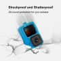 Puluz dla GoPro Hero11 Black / Hero10 Black / Hero9 Black Silikon Protective Cage z paskiem i obiektywem (niebieski)