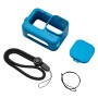 PULUZ POUR GOPRO HERO11 Black / Hero10 Black / Hero9 Black Silicone Protective Case Couverture avec bracelet et couverture de lentille (bleu)