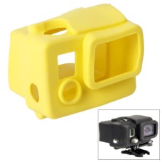 Étui en silicone TMC pour GoPro Hero3 + (jaune)