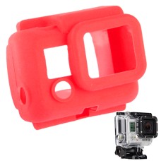 Skyddande silikonfodral för GoPro Hero3 (röd)