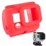 Caso protector de silicona para GoPro Hero3 (rojo)