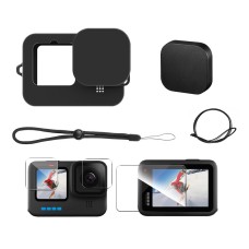 Silicone Case Protector + Tempered Film Set pro GoPro Hero9 Black / Hero10 Black