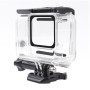 For GoPro HERO7 White /Silver Skeleton Housing Side Hollow Protective Case with Buckle Basic Mount & Screw(Transparent)