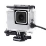 GoPro Hero7: lle valkoinen /hopea luurankojen kotelo puoli ontto suojakotelo soljen peruskiinnikkeellä ja ruuvi (läpinäkyvä)