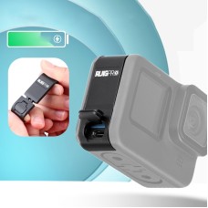 Ruigpro Aluminio Aloy Battery Interface Cubierta para GoPro Hero10 Black / Hero9 Negro (negro)
