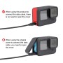 Puluz Metal -Batterie -Seiten -Schnittstellenabdeckung für GoPro Hero11 Black / Hero10 Black / Hero9 Black (rot)