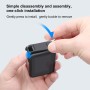 Puluz Abs Plastikowy interfejs baterii baterii dla GoPro Hero11 Black / Hero10 Black / Hero9 Black (czarny)