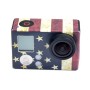 Retro US Flag Pattern Case Case dla GoPro Hero3+ /3